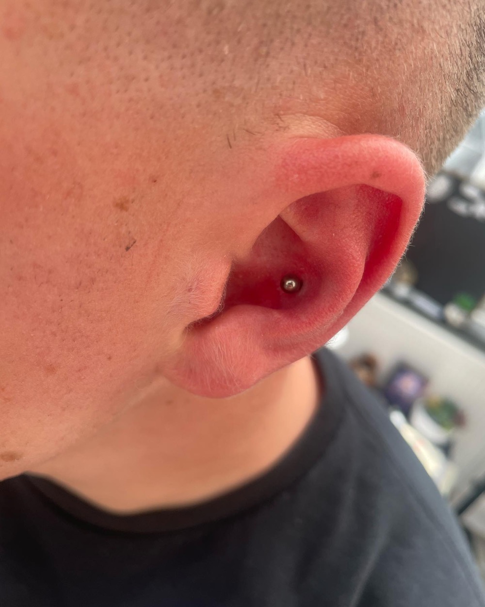 Conch piercing